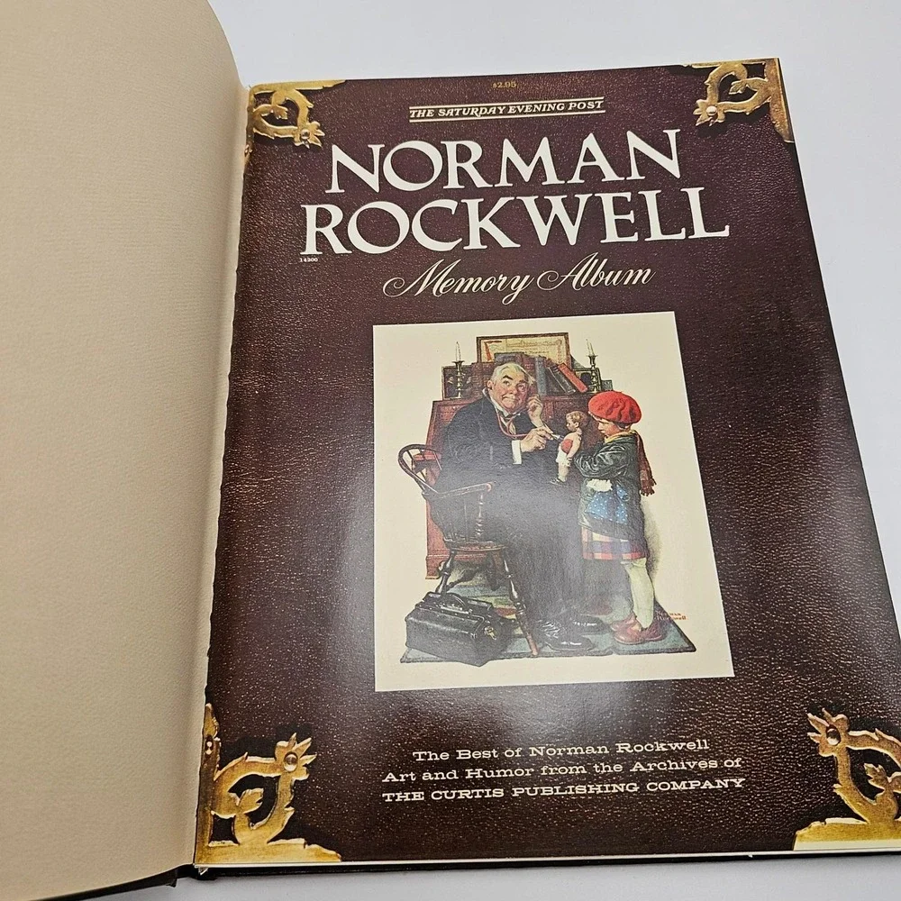 Norman Rockwell Memory Album and Buttergirl Collector‎ Plate Set Copper